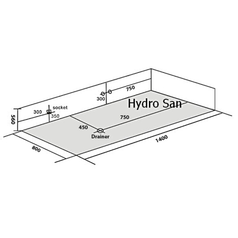 WANNA Z HYDROMASAŻEM LEMUR 796L LEWY BIAŁA 140x80 CM WANNA Z HYDROMASAŻEM LEMUR 796L LEWY BIAŁA 140x80 CM