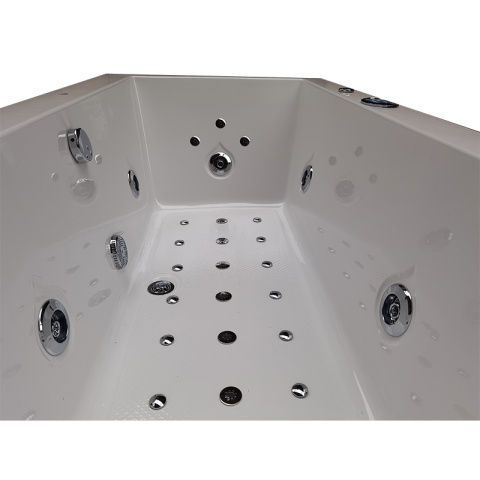 WANNA Z HYDROMASAŻEM RAMONA 640 BIAŁA 180x90 CM WANNA Z HYDROMASAŻEM RAMONA 640 BIAŁA 180x90 CM