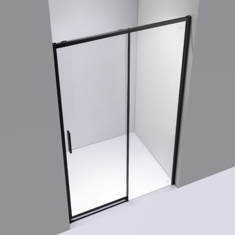 DRZWI PRYSZNICOWE SUPER SLIM NOVA CZARNE 100 CM 6 MM DRZWI PRYSZNICOWE SUPER SLIM NOVA CZARNE 100 CM 6 MM