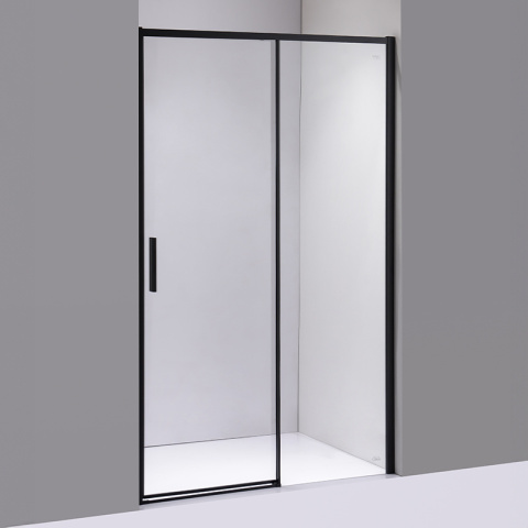 DRZWI PRYSZNICOWE SUPER SLIM NOVA CZARNE 110 CM 6 MM DRZWI PRYSZNICOWE SUPER SLIM NOVA CZARNE 110 CM 6 MM