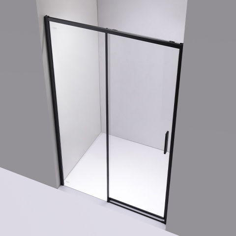 DRZWI PRYSZNICOWE SUPER SLIM NOVA CZARNE 110 CM 6 MM DRZWI PRYSZNICOWE SUPER SLIM NOVA CZARNE 110 CM 6 MM
