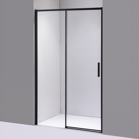 DRZWI PRYSZNICOWE SUPER SLIM NOVA CZARNE 130 CM 6 MM DRZWI PRYSZNICOWE SUPER SLIM NOVA CZARNE 130 CM 6 MM
