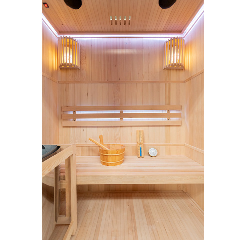 SAUNA FIŃSKA WYSOKOTEMPERATUROWA Z PIECEM BODO3/HARVIA 4,5KW 3-4 OSOBOWA 153x110 CM SAUNA FIŃSKA WYSOKOTEMPERATUROWA Z PIECEM BODO3/HARVIA 4,5KW 3-4 OSOBOWA 153x110 CM