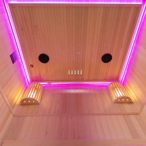 SAUNA FIŃSKA WYSOKOTEMPERATUROWA Z PIECEM OSLO3/HARVIA 4,5KW 3-4 OSOBOWA 150x120 CM