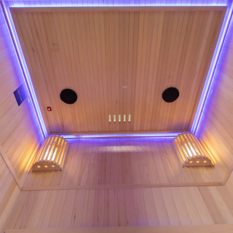 SAUNA FIŃSKA WYSOKOTEMPERATUROWA Z PIECEM OSLO3/HARVIA 4,5KW 3-4 OSOBOWA 150x120 CM