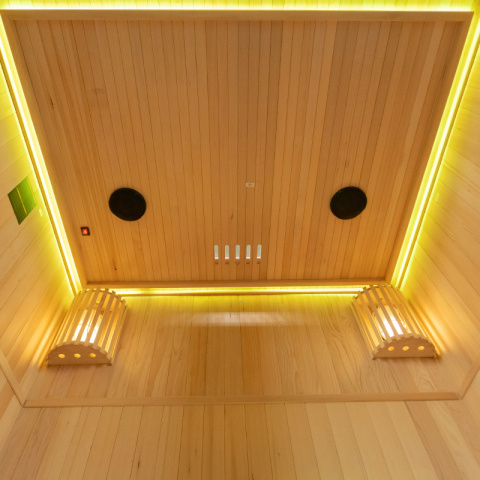 SAUNA FIŃSKA WYSOKOTEMPERATUROWA Z PIECEM OSLO3/HARVIA 4,5KW 3-4 OSOBOWA 150x120 CM