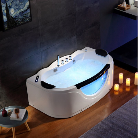 WANNA Z HYDROMASAŻEM PARMA 924 BIAŁA 160x88 CM WANNA Z HYDROMASAŻEM PARMA 924 BIAŁA 160x88 CM