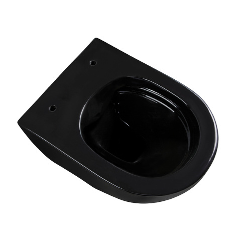 MISKA WC WISZĄCA RIMLESS MIZU-BL-GL-RIM-03 CZARNA DESKA WOLNOOPADAJĄCA DUROPLAST MISKA WC WISZĄCA RIMLESS MIZU-BL-GL-RIM-03 CZARNA DESKA WOLNOOPADAJĄCA DUROPLAST