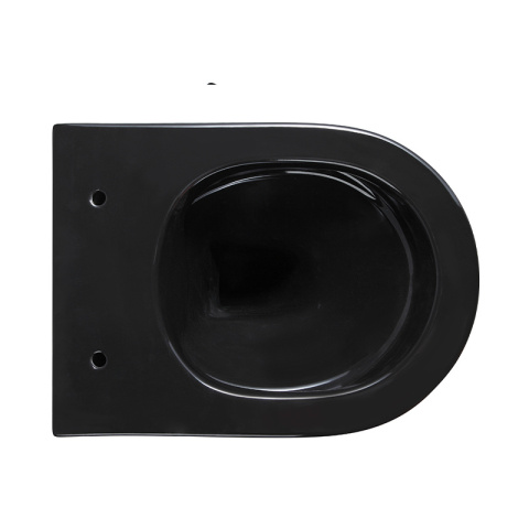 MISKA WC WISZĄCA RIMLESS MIZU-BL-GL-RIM-03 CZARNA DESKA WOLNOOPADAJĄCA DUROPLAST MISKA WC WISZĄCA RIMLESS MIZU-BL-GL-RIM-03 CZARNA DESKA WOLNOOPADAJĄCA DUROPLAST