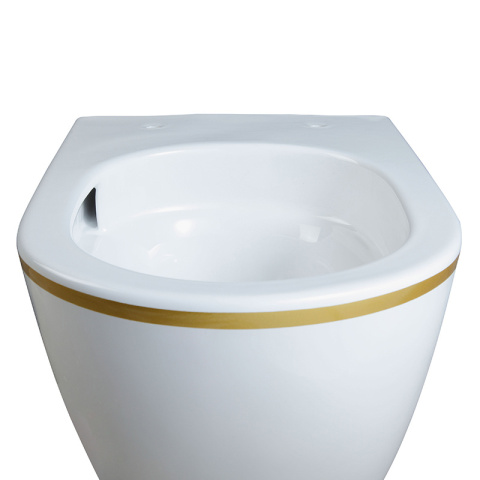 MISKA WC WISZĄCA TORNADO MIZU-WH-GL-TR-02 BIAŁA DESKA WOLNOOPADAJĄCA DUROPLAST