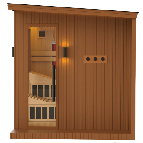 SAUNA OGRODOWA KOMBO INFRARED/FIŃSKA ALTANKA ESPO-COMBO-COFFE 6-8 OSOBOWA 236x213 CM 2W1 SAUNA OGRODOWA KOMBO INFRARED/FIŃSKA ALTANKA ESPO-COMBO-COFFE 6-8 OSOBOWA 236x213 CM 2W1