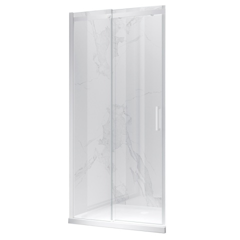 DRZWI PRYSZNICOWE KZ09A BIAŁE 95-100 CM 8 MM DRZWI PRYSZNICOWE KZ09A BIAŁE 95-100 CM 8 MM
