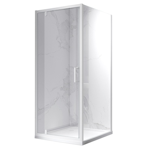 KABINA PRYSZNICOWA KWADRATOWA KZ04C BIAŁA 90x90 CM 6 MM KABINA PRYSZNICOWA KWADRATOWA KZ04C BIAŁA 90x90 CM 6 MM