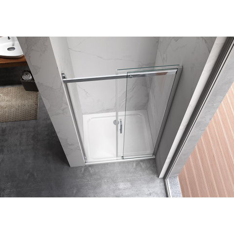 DRZWI PRYSZNICOWE KZ09F CHROM 145-150 CM 8 MM DRZWI PRYSZNICOWE KZ09F CHROM 145-150 CM 8 MM