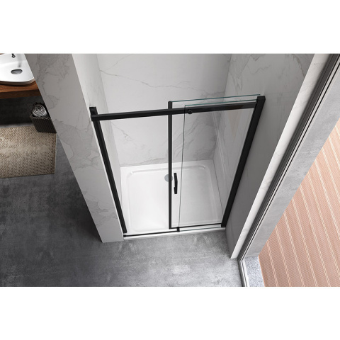DRZWI PRYSZNICOWE KZ09F CZARNE 145-150 CM 8 MM DRZWI PRYSZNICOWE KZ09F CZARNE 145-150 CM 8 MM