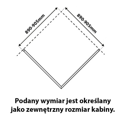 KABINA PRYSZNICOWA KWADRATOWA KZ04C ZŁOTA SZCZOTKOWANA 90x90 CM 6 MM KABINA PRYSZNICOWA KWADRATOWA KZ04C ZŁOTA SZCZOTKOWANA 90x90 CM 6 MM