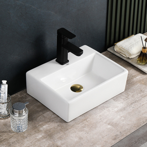 UMYWALKA NABLATOWA CERAMICZNA PROSTOKĄTNA VIVA-WH-400 BIAŁA UMYWALKA NABLATOWA CERAMICZNA PROSTOKĄTNA VIVA-WH-400 BIAŁA