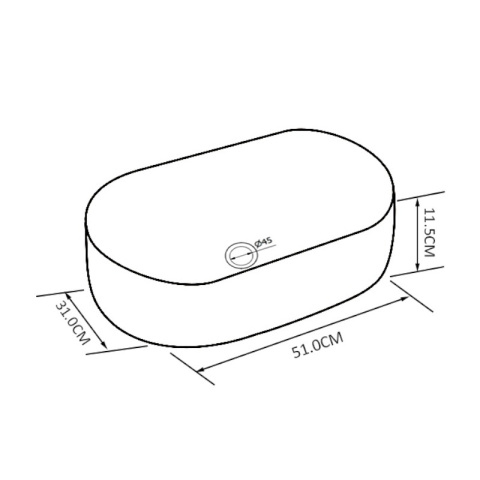 UMYWALKA NABLATOWA CERAMICZNA OWALNA NAVI-WH-510 BIAŁY UMYWALKA NABLATOWA CERAMICZNA OWALNA NAVI-WH-510 BIAŁY