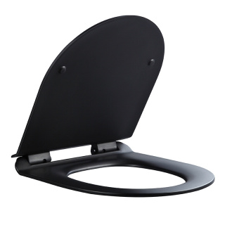 DESKA SEDESOWA WC WOLNOOPADAJĄCA CV-BL-03 SLIM CZARNA DUROPLAST
