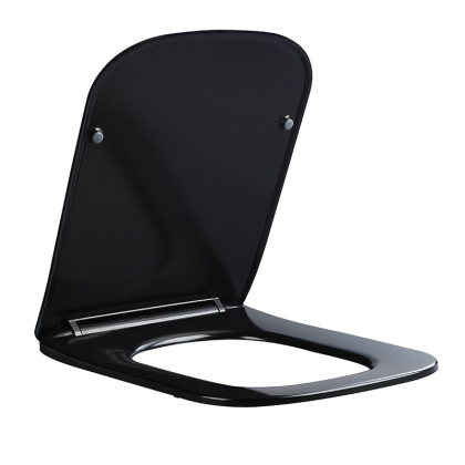 DESKA SEDESOWA WC WOLNOOPADAJĄCA CV-BL-08 SLIM CZARNA DUROPLAST