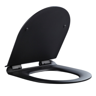 DESKA SEDESOWA WC WOLNOOPADAJĄCA CV-MTB-01 SLIM CZARNY MAT DUROPLAST