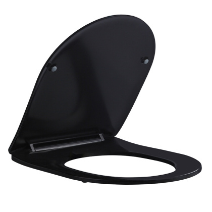 DESKA SEDESOWA WC WOLNOOPADAJĄCA CV-MTB-03 SLIM CZARNY MAT DUROPLAST