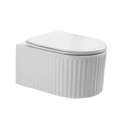 MISKA WC WISZĄCA RIMLESS LUMA-WH-RIM-03 BIAŁA DESKA WOLNOOPADAJĄCA DUROPLAST