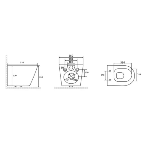 MISKA WC WISZĄCA RIMLESS RAIN-WH-GL-RIM-03 BIAŁA DESKA WOLNOOPADAJĄCA DUROPLAST MISKA WC WISZĄCA RIMLESS RAIN-WH-GL-RIM-03 BIAŁA DESKA WOLNOOPADAJĄCA DUROPLAST