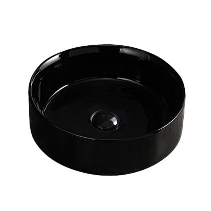 UMYWALKA NABLATOWA CERAMICZNA OKRĄGŁA LAVA-BL-360 CZARNY