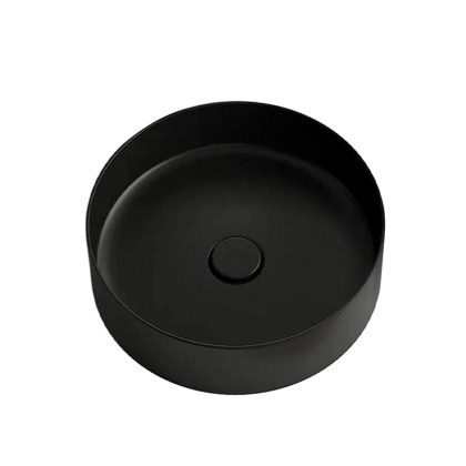 UMYWALKA NABLATOWA CERAMICZNA OKRĄGŁA LAVA-MTB-360 CZARNY MAT