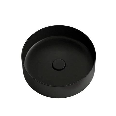 UMYWALKA NABLATOWA CERAMICZNA OKRĄGŁA LAVA-MTB-360 CZARNY MAT