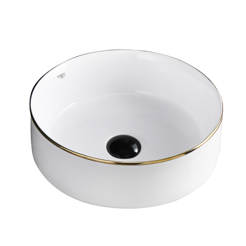 UMYWALKA NABLATOWA CERAMICZNA OKRĄGŁA LAVA-WH-GL-360 BIAŁA