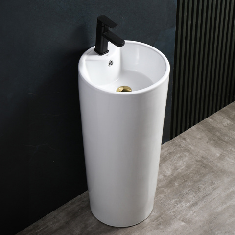 UMYWALKA WOLNOSTOJĄCA CERAMICZNA OWALNA LINO-WH-400 BIAŁA UMYWALKA WOLNOSTOJĄCA CERAMICZNA OWALNA LINO-WH-400 BIAŁA