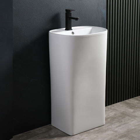 UMYWALKA WOLNOSTOJĄCA CERAMICZNA OWALNA CLARO-WH-440 BIAŁA UMYWALKA WOLNOSTOJĄCA CERAMICZNA OWALNA CLARO-WH-440 BIAŁA