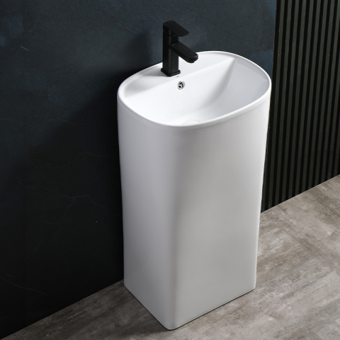UMYWALKA WOLNOSTOJĄCA CERAMICZNA OWALNA CLARO-WH-440 BIAŁA UMYWALKA WOLNOSTOJĄCA CERAMICZNA OWALNA CLARO-WH-440 BIAŁA