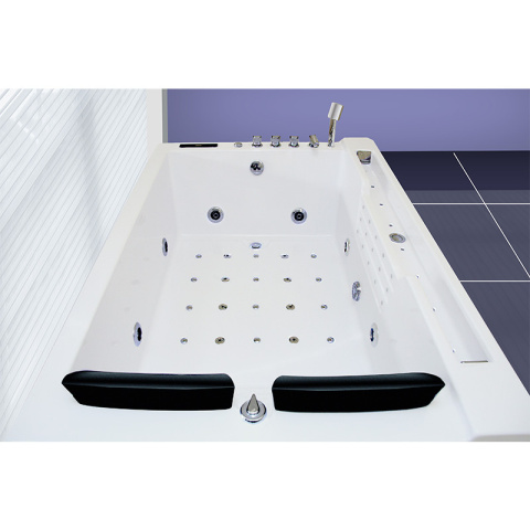 WANNA Z HYDROMASAŻEM Z PODGRZEWACZEM FENIX 606BH LEWA BIAŁA 180x120 CM