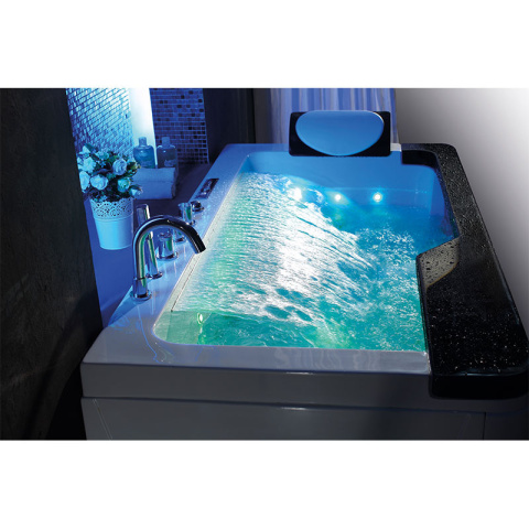 WANNA Z HYDROMASAŻEM NEVADA 912 CZARNA 170x90 CM WANNA Z HYDROMASAŻEM NEVADA 912 CZARNA 170x90 CM