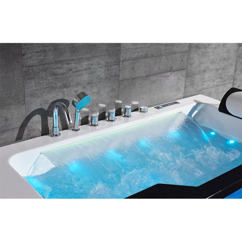 WANNA Z HYDROMASAŻEM NEVADA 912 CZARNA 170x90 CM WANNA Z HYDROMASAŻEM NEVADA 912 CZARNA 170x90 CM