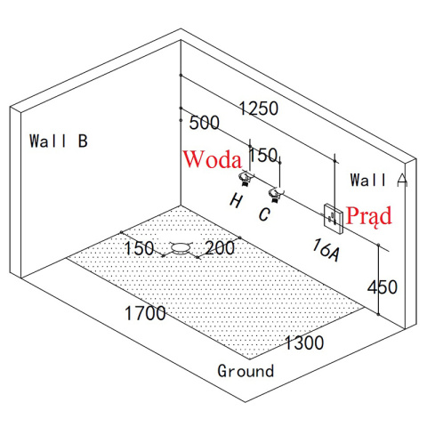 WANNA Z HYDROMASAŻEM TUGELA 913 BIAŁA 170x130 CM WANNA Z HYDROMASAŻEM TUGELA 913 BIAŁA 170x130 CM