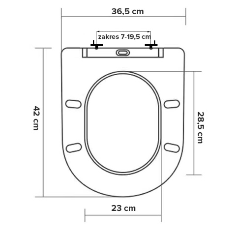 DESKA SEDESOWA WC WOLNOOPADAJĄCA CV-MTB-03 SLIM CZARNY MAT DUROPLAST DESKA SEDESOWA WC WOLNOOPADAJĄCA CV-MTB-03 SLIM CZARNY MAT DUROPLAST
