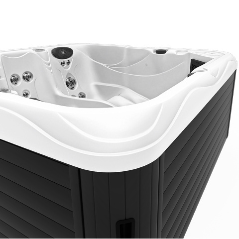 JACUZZI OGRODOWE WANNA SPA752 BIAŁA PERŁA OBUDOWA ANTRACYT 200x200 CM JACUZZI OGRODOWE WANNA SPA752 BIAŁA PERŁA OBUDOWA ANTRACYT 200x200 CM