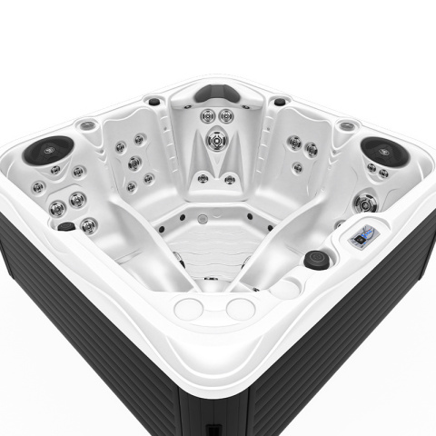JACUZZI OGRODOWE WANNA SPA752 BIAŁA PERŁA OBUDOWA ANTRACYT 200x200 CM JACUZZI OGRODOWE WANNA SPA752 BIAŁA PERŁA OBUDOWA ANTRACYT 200x200 CM