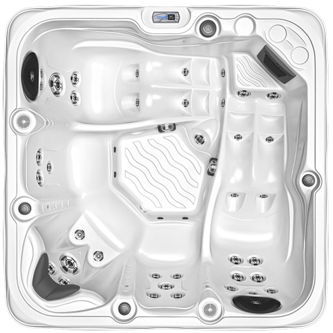 JACUZZI OGRODOWE WANNA SPA752 BIAŁA PERŁA OBUDOWA ANTRACYT 200x200 CM JACUZZI OGRODOWE WANNA SPA752 BIAŁA PERŁA OBUDOWA ANTRACYT 200x200 CM