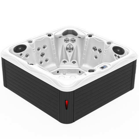 JACUZZI OGRODOWE WANNA SPA752 BIAŁA PERŁA OBUDOWA ANTRACYT 200x200 CM JACUZZI OGRODOWE WANNA SPA752 BIAŁA PERŁA OBUDOWA ANTRACYT 200x200 CM