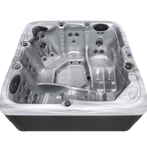 JACUZZI OGRODOWE WANNA SPA752 CAPPUCINNO OBUDOWA ANTRACYT 200x200 CM JACUZZI OGRODOWE WANNA SPA752 CAPPUCINNO OBUDOWA ANTRACYT 200x200 CM
