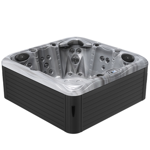 JACUZZI OGRODOWE WANNA SPA752 CAPPUCINNO OBUDOWA ANTRACYT 200x200 CM JACUZZI OGRODOWE WANNA SPA752 CAPPUCINNO OBUDOWA ANTRACYT 200x200 CM