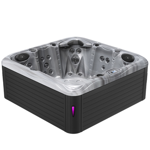 JACUZZI OGRODOWE WANNA SPA752 CAPPUCINNO OBUDOWA ANTRACYT 200x200 CM JACUZZI OGRODOWE WANNA SPA752 CAPPUCINNO OBUDOWA ANTRACYT 200x200 CM