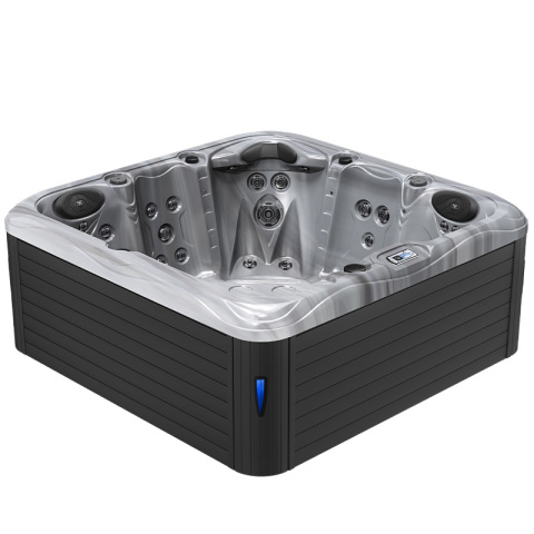 JACUZZI OGRODOWE WANNA SPA752 CAPPUCINNO OBUDOWA ANTRACYT 200x200 CM JACUZZI OGRODOWE WANNA SPA752 CAPPUCINNO OBUDOWA ANTRACYT 200x200 CM