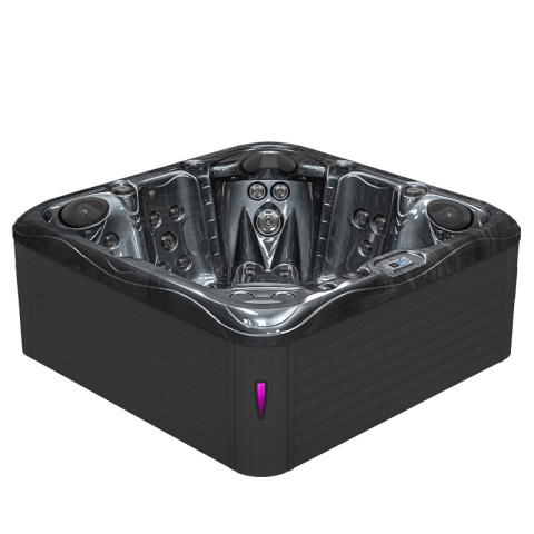 JACUZZI OGRODOWE WANNA SPA752 CZARNA FALA OBUDOWA ANTRACYT 200x200 CM JACUZZI OGRODOWE WANNA SPA752 CZARNA FALA OBUDOWA ANTRACYT 200x200 CM