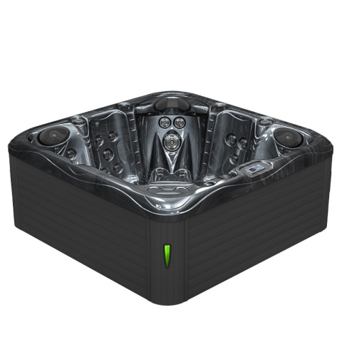 JACUZZI OGRODOWE WANNA SPA752 CZARNA FALA OBUDOWA ANTRACYT 200x200 CM JACUZZI OGRODOWE WANNA SPA752 CZARNA FALA OBUDOWA ANTRACYT 200x200 CM